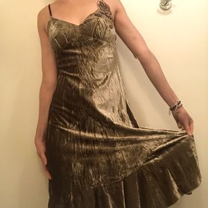 Sandro vintage velvet twirl dress
